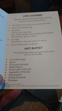 Menu.