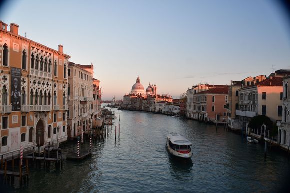 View towards Salute from ponte dell academia