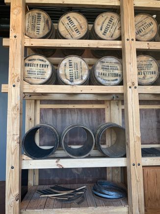 toasted and charred barrels