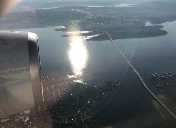 Passing Lake Washington & 520