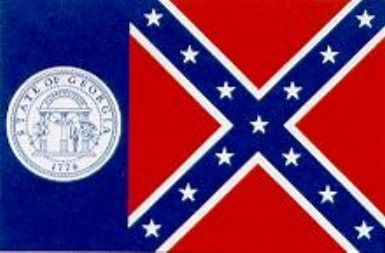 The Georgia flag that was replaced