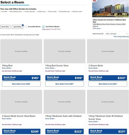 HGI Millenia dummy points booking