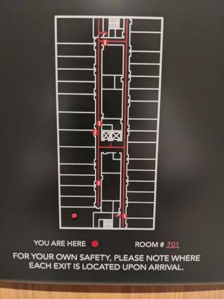 7th floor layout - we were in 701