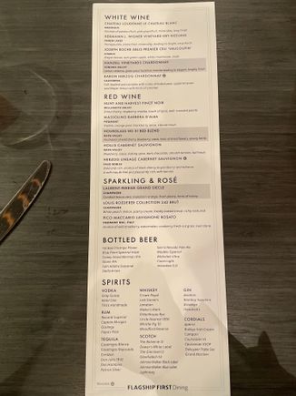 JFK Flagship First Dining - 14-Jan-22