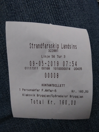 Ferry ticket