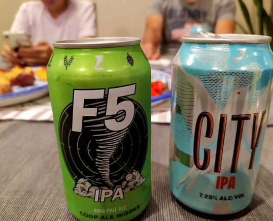 A couple of the excellent IPA beers I tried while in Oklahoma City 