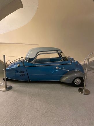 And a Messerschmitt!   Very rare car to see
