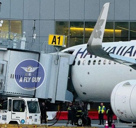 An airbridge collapsed at SFO and damaged this Airbus A320.  Is there any way we can blame this on Boeing?