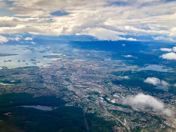One of the many great pictures of Oslo I got flying OSL-AMS