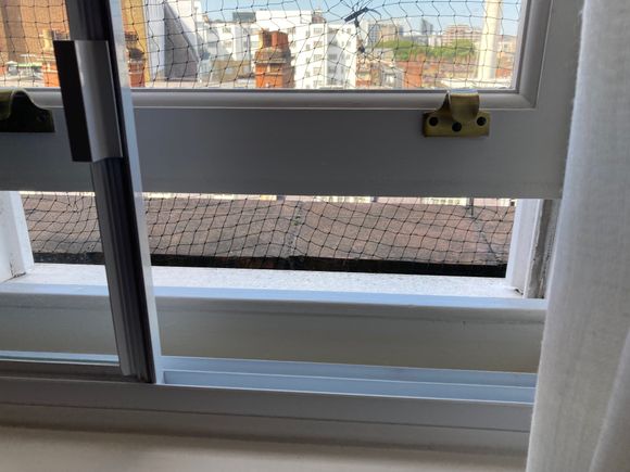Windows can be opened for fresh air