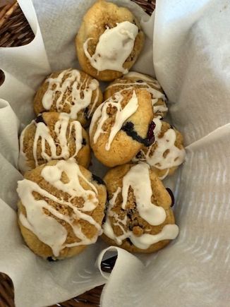 Blueberry muffin cookies
