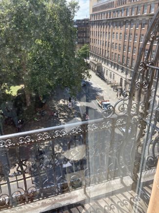 The view on the park at Russel Square