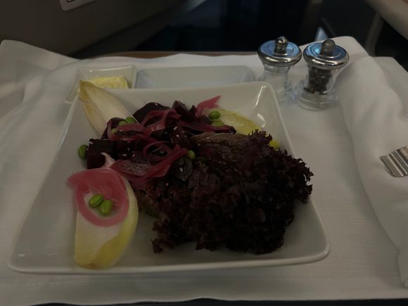 Weird starter in air - very hard lettuce and beets