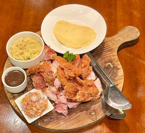 Pork knuckle  and  Pork belly 