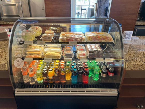 The pre packaged food looked fine for a quick bite.