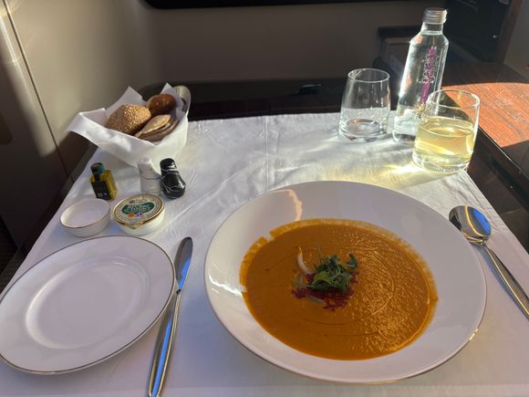 Lobster bisque. Stunningly good.