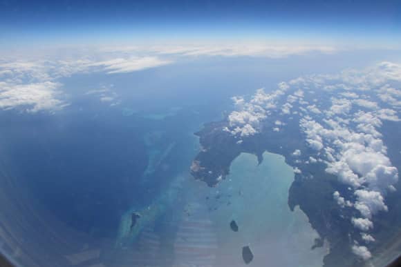 Fumba (centre of the photo) and Kwale Island (bottom left corner)