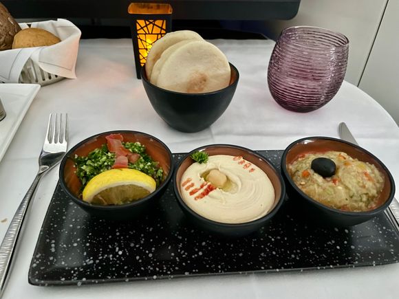The mezze was lovely