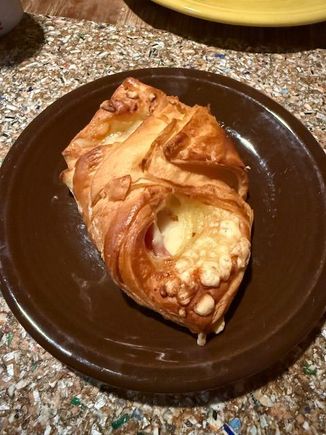 Smoked ham and Swiss cheese pocket from Costco (the subject of much discussion in the Costco thread).