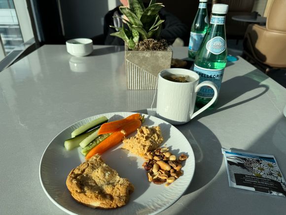 Club lounge afternoon snacks
