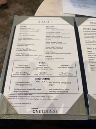 May 2025 menu