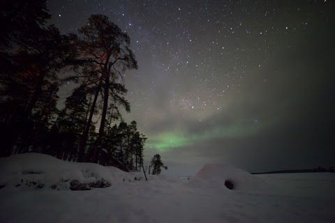 Our sledge excursion on Lake Inari