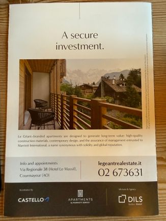 The in-room pamphlet suggests it is possible to invest in the property. I will try to find out more.