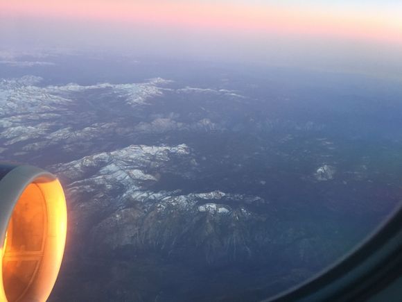 Over Yosemite, flying SLC-OAK