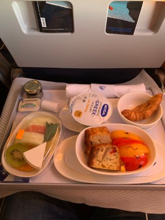 The breakfast. Very nice and again, a great amount for such a short flight