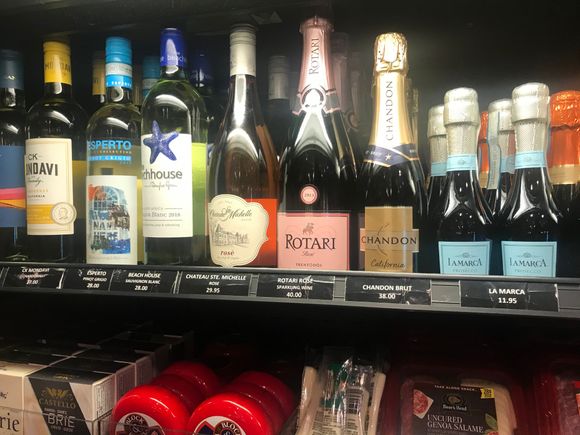 Exorborant wine prices at the 