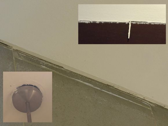 Some examples of bad painting in different places across the room