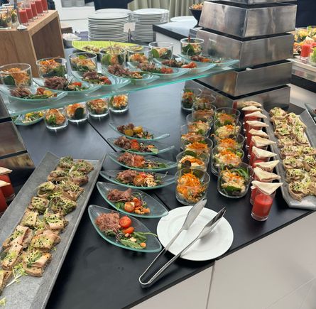 cold selection at one of the conference lunches