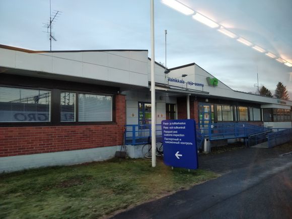 Vainikkala station, first Finnish stop