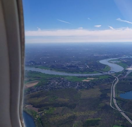 Crossing the mighty Rhine river 