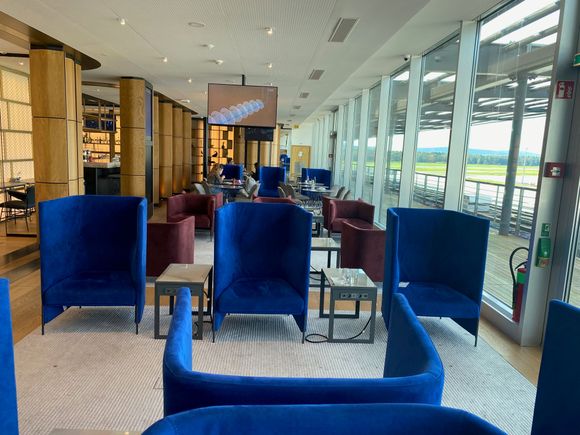 Primeclass Lounge seating...not the most comfortable