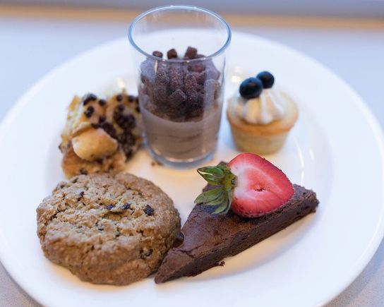 Dessert items, M-Club.