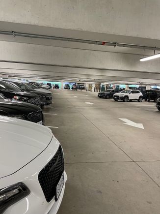 ES is on the left (sorry for the poor pic). Notable mention is a CT4 hidden between SUVs in the Pic. The Jeep GC appears to been just a single row 