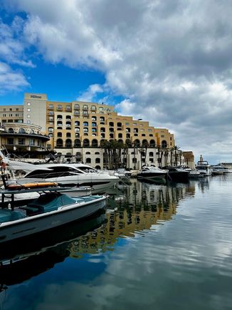 Hilton from Portomaso Marina