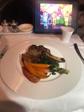 Veal chop. 