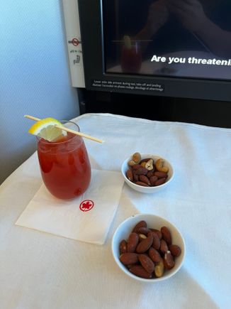 Asked and received extra nuts. FA asked if I wanted a double for the Caesar also! 