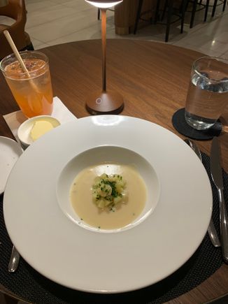 Potato and leek soup 