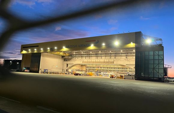 BA hangar at LHR
