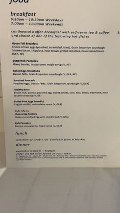 Breaky menu