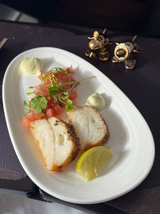 This was the Halibut which was also excellent. Little salad with it was fresh and tasty. Halibut itself was Smokey and moist.