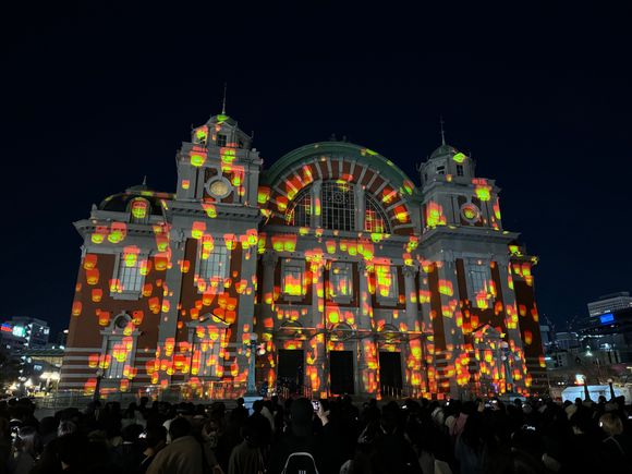 LED light show in Osaka