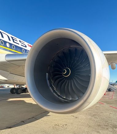 Huge Rolls Royce Trent XWB-84 engine
