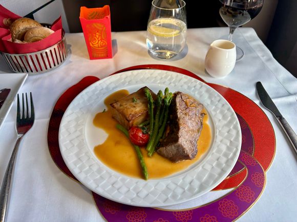 Short rib was perfectly tender and delicious
