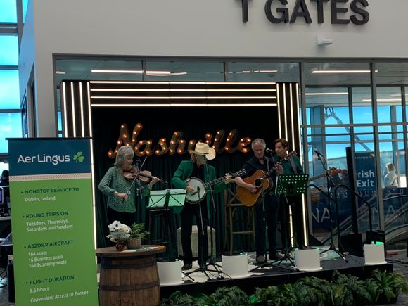 A bluegrass band. They were very good