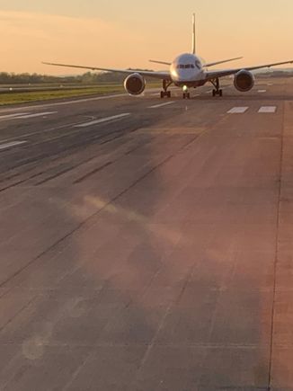 An arriving British Airways flight.  It’s great to see international flights in Nashville