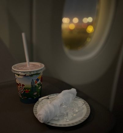 With the ice 
